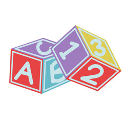 Alphabet and number block
