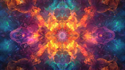 Abstract kaleidoscope backdrop