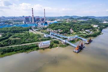 Coal transport ship for thermal power plant
