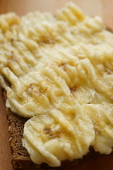tostada con platano