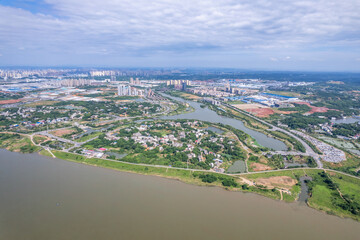Aerial photography of Tianyuan District, Zhuzhou, Hunan Province, China