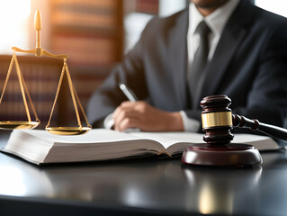 Concepts of Law and Legal services, Business person and lawyers discussing contract papers in office. Law, legal services, advice, Justice concept. attorney and legal law support