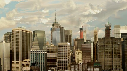 City Skylines: Images showcasing panoramic views of city skylines, including a variety of buildings and landmarks.