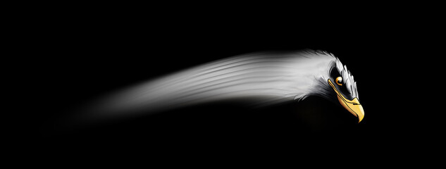 Fototapeta premium Eagle head isolated on background