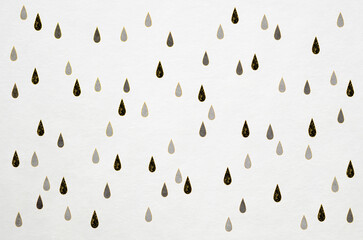 Japanese Washi paper texture with abstract raindrop pattern. Luxury modern Japanese style background.