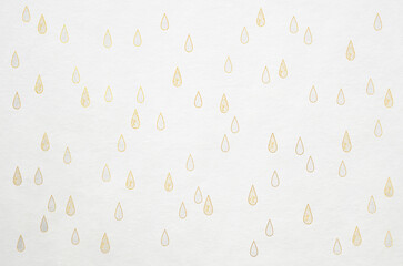 Japanese Washi paper texture with abstract raindrop pattern. Luxury modern Japanese style background.