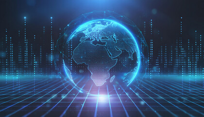 Fototapeta premium technology world concept