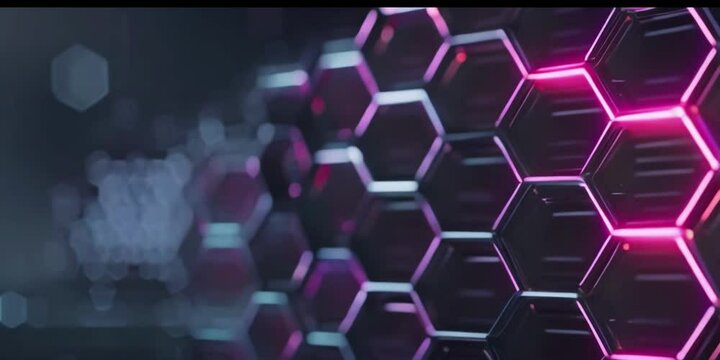 abstract background with hexagons