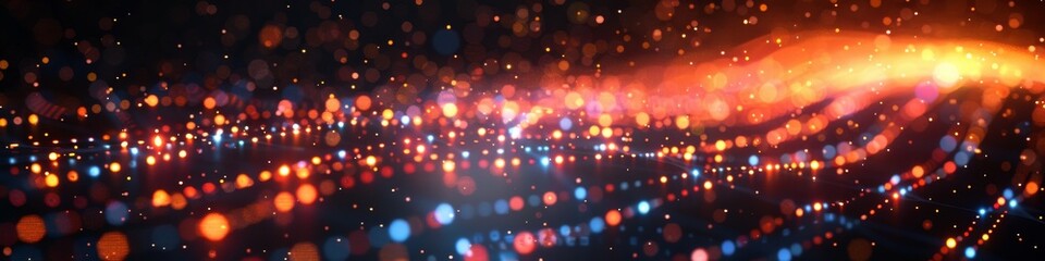 An abstract technology background with data flow and connection concepts. 