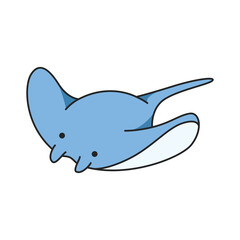 Cute Manta ray illustration