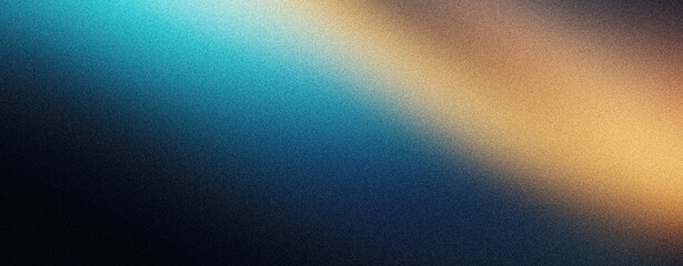 Noisy grainy background, blue yellow black glowing abstract noise texture poster backdrop, banner header cover design