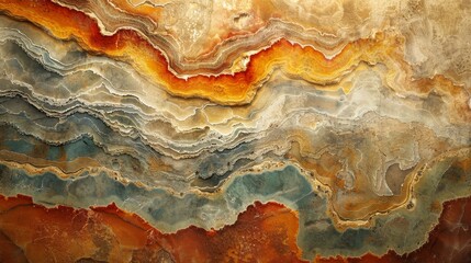 Obraz premium Jasper wall with rich colors, soft daylight, natural patterns, vertical format,