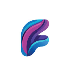 This elegant and modern logo features a fluid representation of the letter 