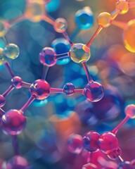 The glycerin molecule is displayed in bright colors.