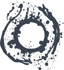 Splash ink art illustration
