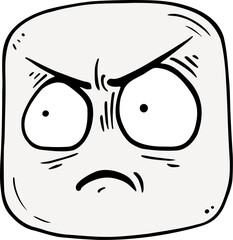 Funny face expression