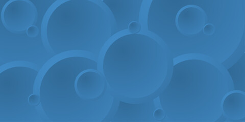 Abstract geometric background with double circle gradient vector shape | Modern seamless futuristic background design | Royal blue circular gradient background desgin