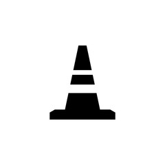 Traffic cone icon with simple and modern design 