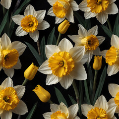 yellow flowers background pattern for tumbler