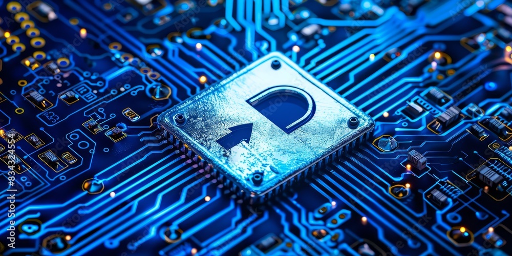 Poster Protect your data from cyber threats with robust cybersecurity
