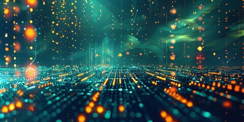 Obraz premium Enter the online domain with cutting-edge digital technology