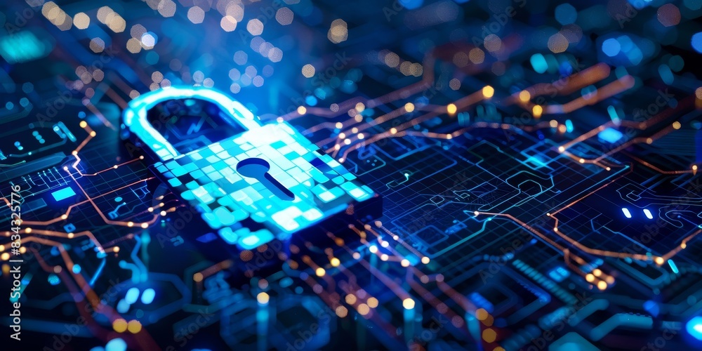 Poster Navigate the cyberworld securely with advanced encryption