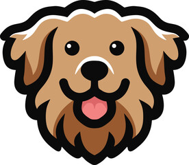 Simple dog logo design