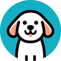 Simple dog logo design