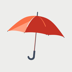 Umbrella Flat Vector Art Simple Vector Icon Style Illustration