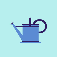 Obraz premium Watering Can Flat Vector Art Simple Vector Icon Style