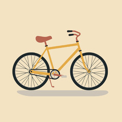 Bicycle Vector Illustration   Transport, Cycling, Icon