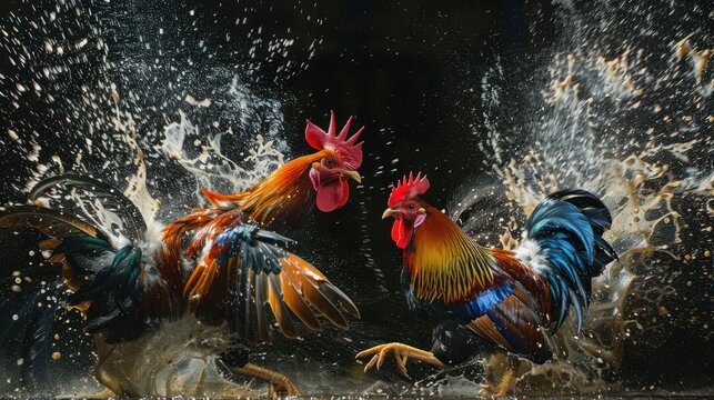 Intense cockfighting Wear flowy clothes.