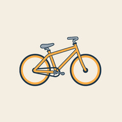 Fototapeta premium Bicycle Vector Illustration Transport, Cycling, Icon