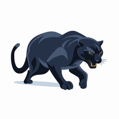Fototapeta premium Agile Panther Vector Illustration Wildlife, Predator, Fast, Cat, Icon