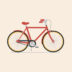 Bicycle Vector Illustration   Transport, Cycling, Icon