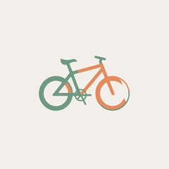 Fototapeta premium Bicycle Logo Vector Illustration Transport, Cycling, Bike, Travel, Icon