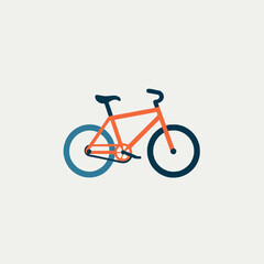 Fototapeta premium Bicycle Logo Vector Illustration Transport, Cycling, Bike, Travel, Icon