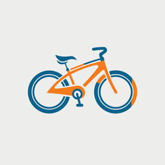 Fototapeta premium Bicycle Logo Vector Illustration Transport, Cycling, Bike, Travel, Icon
