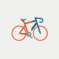 Fototapeta premium Bicycle Logo Vector Illustration Transport, Cycling, Bike, Travel, Icon