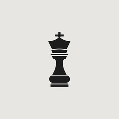 Fototapeta premium Chess King Logo Game, Strategy, Chess, Monarch, Icon
