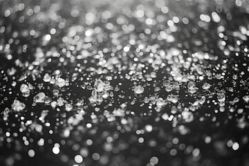 Diamond Drizzle Glitter and Silver Hues Transform Rain into Crystal Art.