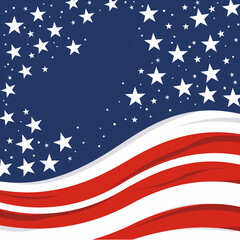 4th of july social media template