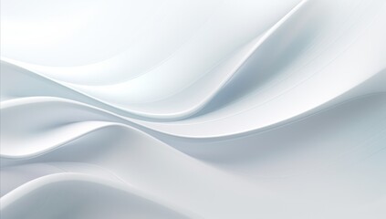Obraz premium Ethereal Elegance White Swirls with Metallic Sheen on a Sleek Canvas