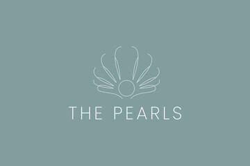 pearl logo vector icon illustration