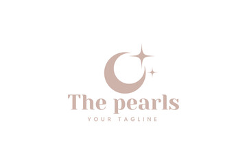 pearl logo vector icon illustration