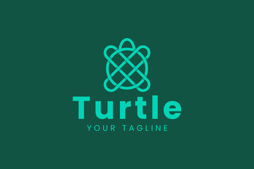 turtle logo vector icon illustration