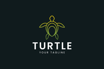 turtle logo vector icon illustration
