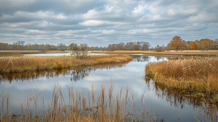 Autumn Wetlands PanoramaAutumn Wetlands Panorama