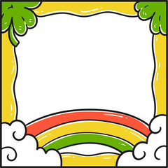 St. Patrick frame hand-drawn style