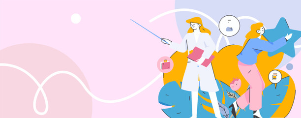 Medical characters fighting the epidemic flat vector concept operation hand drawn illustration
